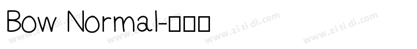 Bow Normal字体转换